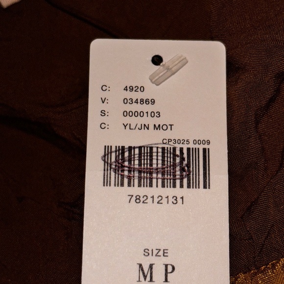 Pilcro Anthropologie Fall Shirt Floral Velvet Button Up Burnout Women MP NEW - Picture 8 of 12